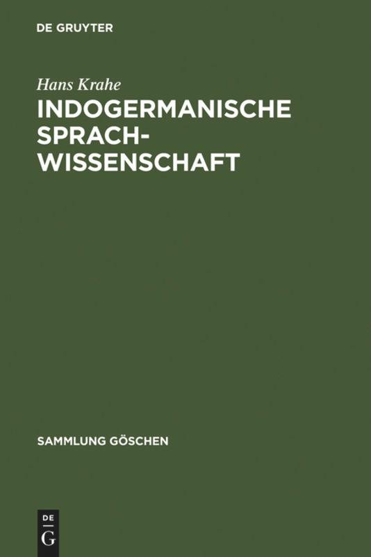 Cover: 9783110106794 | Indogermanische Sprachwissenschaft | Hans Krahe | Buch | 210 S. | 1985