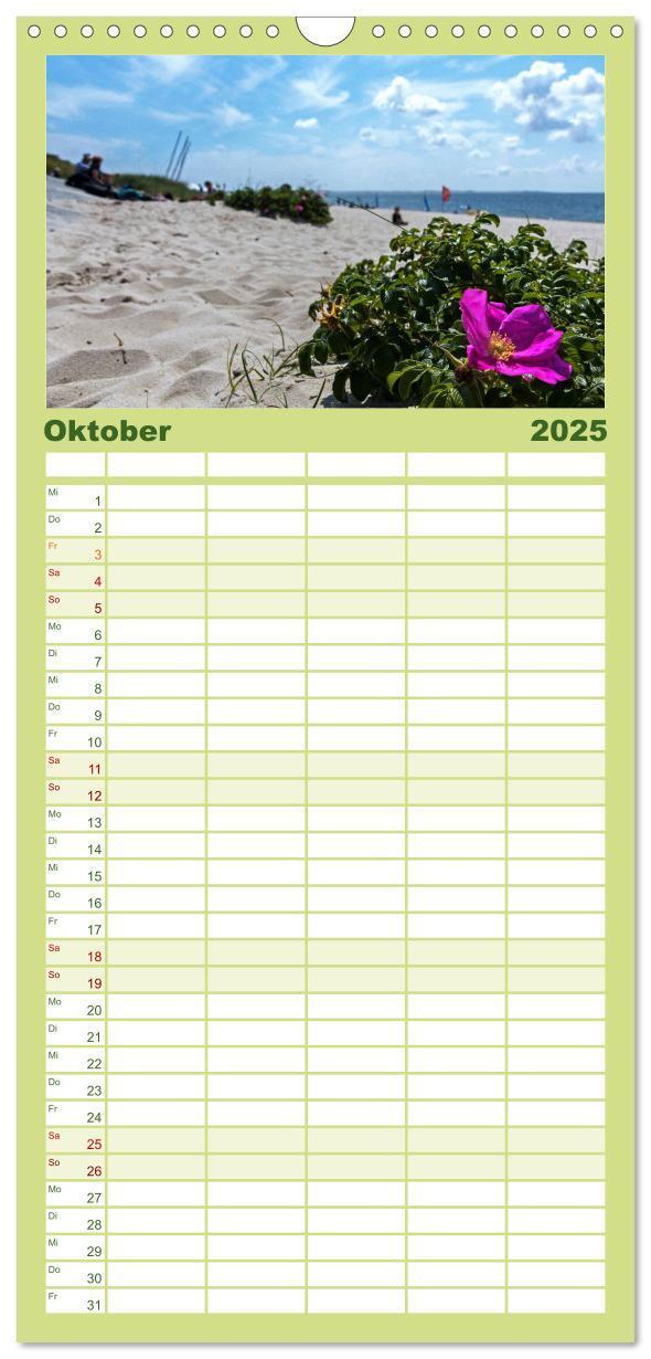 Bild: 9783457108611 | Familienplaner 2025 - Magisches Sylt mit 5 Spalten (Wandkalender,...