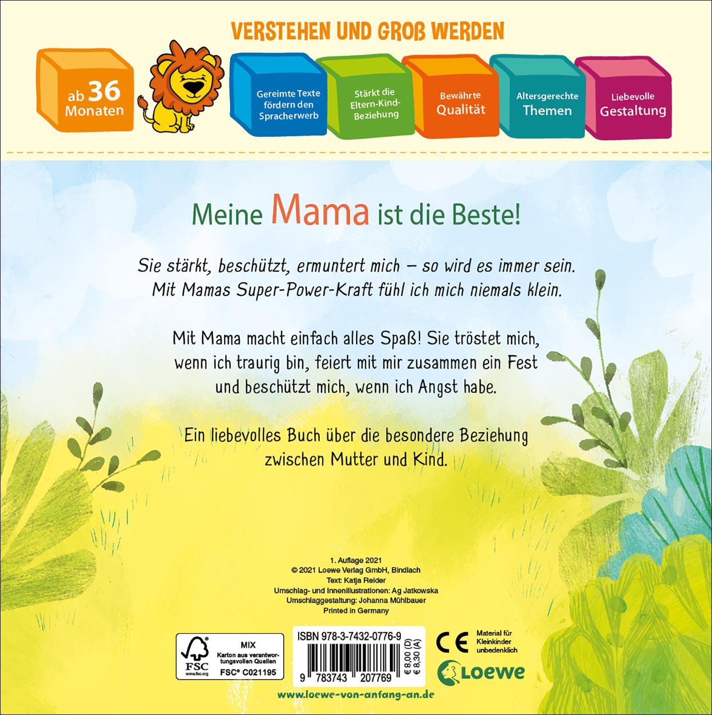 Rückseite: 9783743207769 | So toll ist meine Mama! | Katja Reider | Buch | Loewe von Anfang an