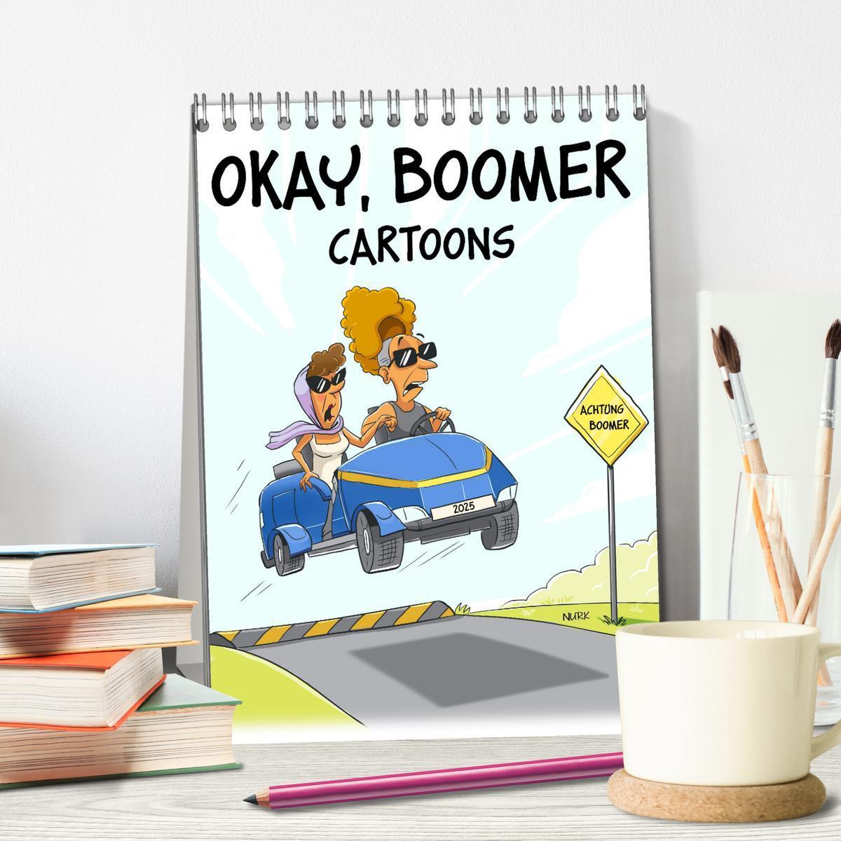 Bild: 9783383813238 | Okay, Boomer - Cartoons (Tischkalender 2025 DIN A5 hoch), CALVENDO...