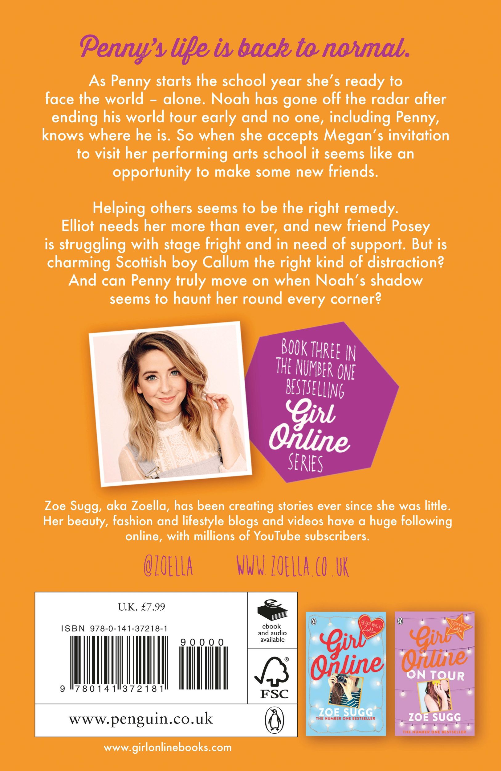 Rückseite: 9780141372181 | Girl Online: Going Solo | Zoe Sugg | Taschenbuch | 340 S. | Englisch