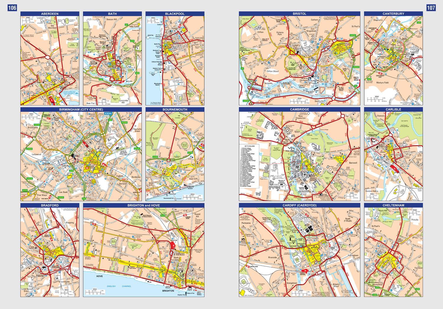 Bild: 9780008597627 | Great Britain &amp; Northern Ireland A-Z Road Atlas 2024 (A3 Paperback)