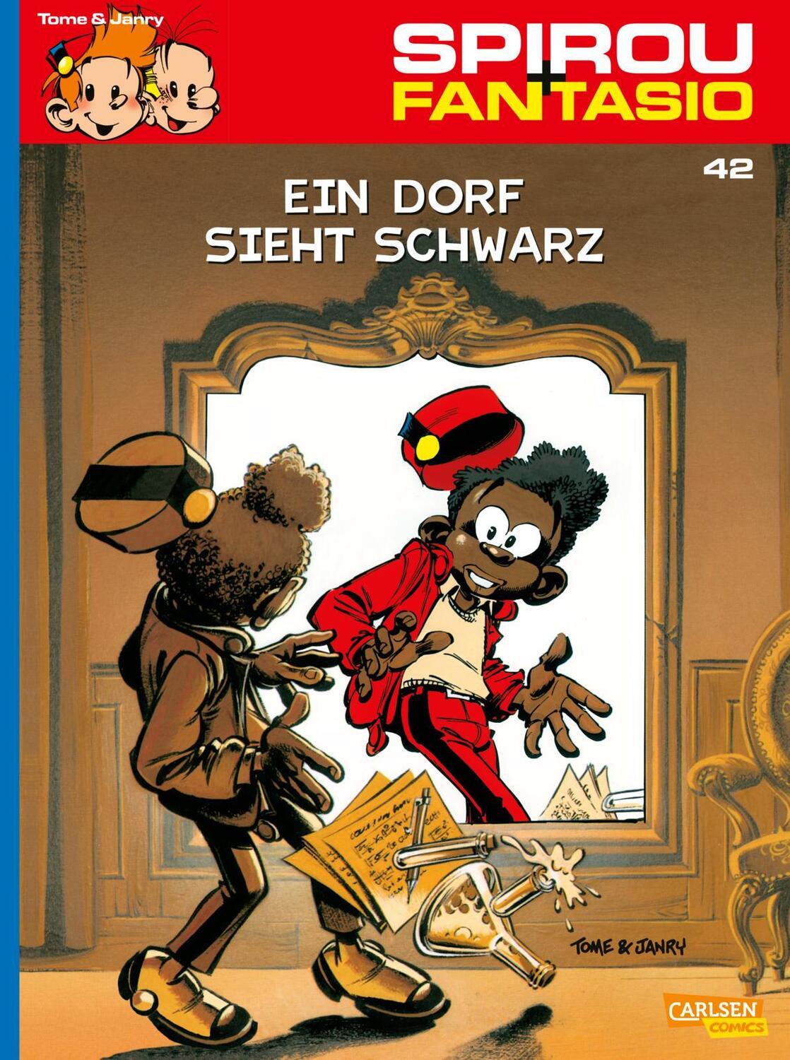 Cover: 9783551772428 | Spirou und Fantasio 42 | Ein Dorf sieht schwarz | Philippe Tome | Buch