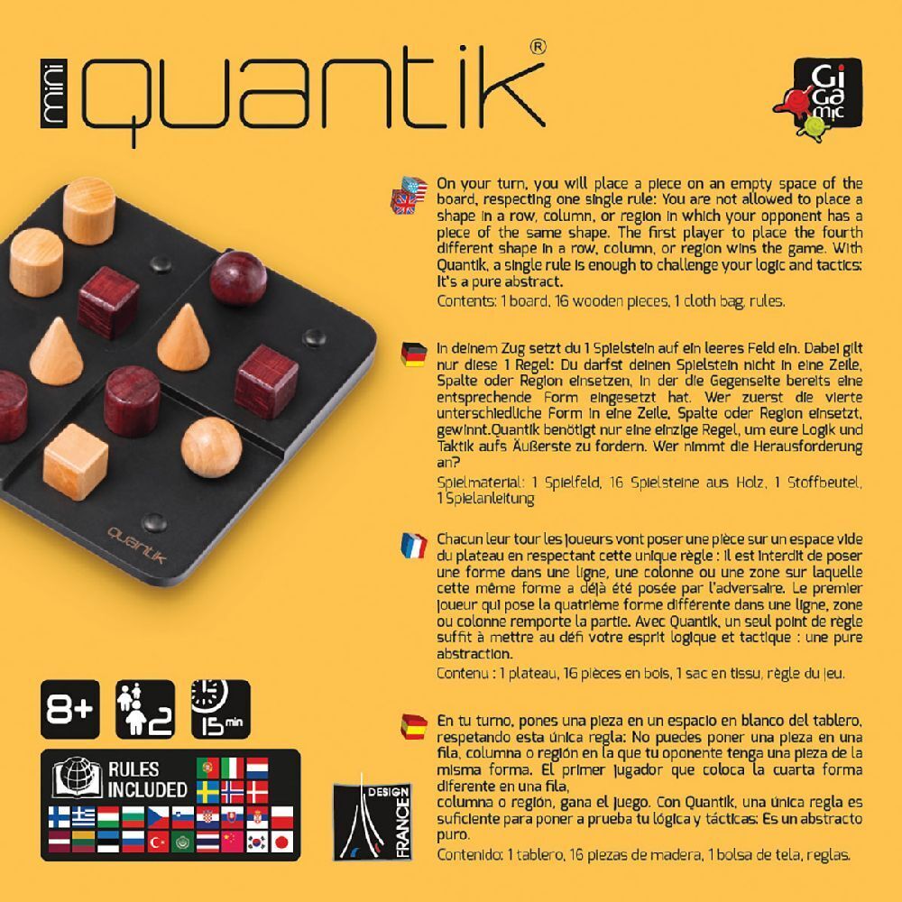 Bild: 3421271322214 | Quantik Mini (Spiel) | Spiel | In Spielebox | Brettspiel | GC161