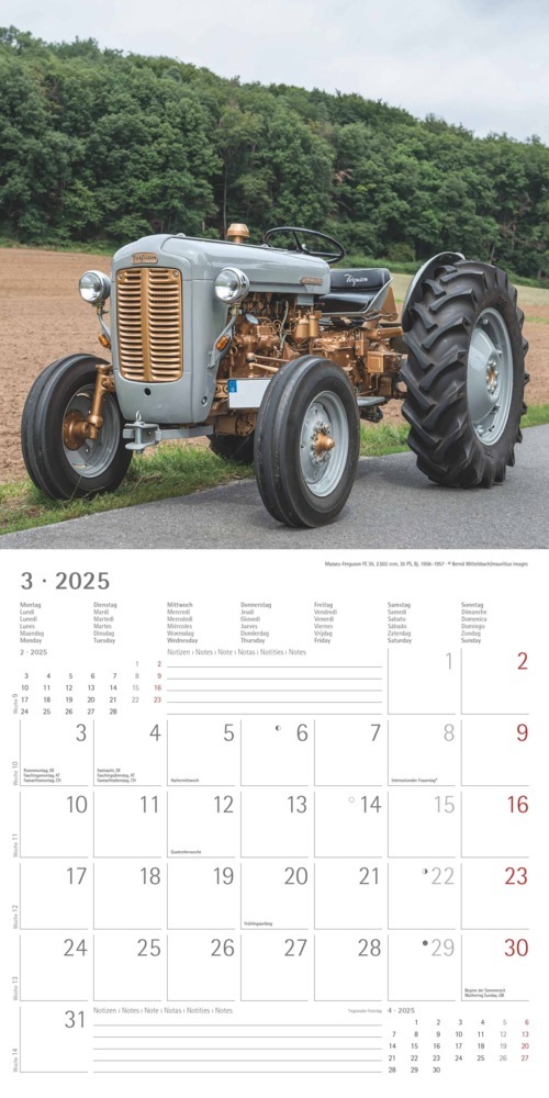 Bild: 4251732343170 | Alpha Edition - Traktoren Classics 2025 Broschürenkalender,...