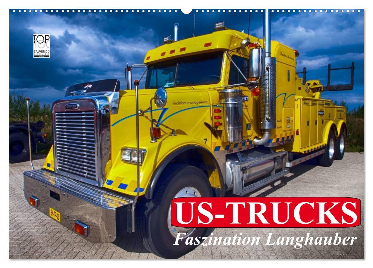 Cover: 9783435498314 | US-Trucks. Faszination Langhauber (Wandkalender 2025 DIN A2 quer),...