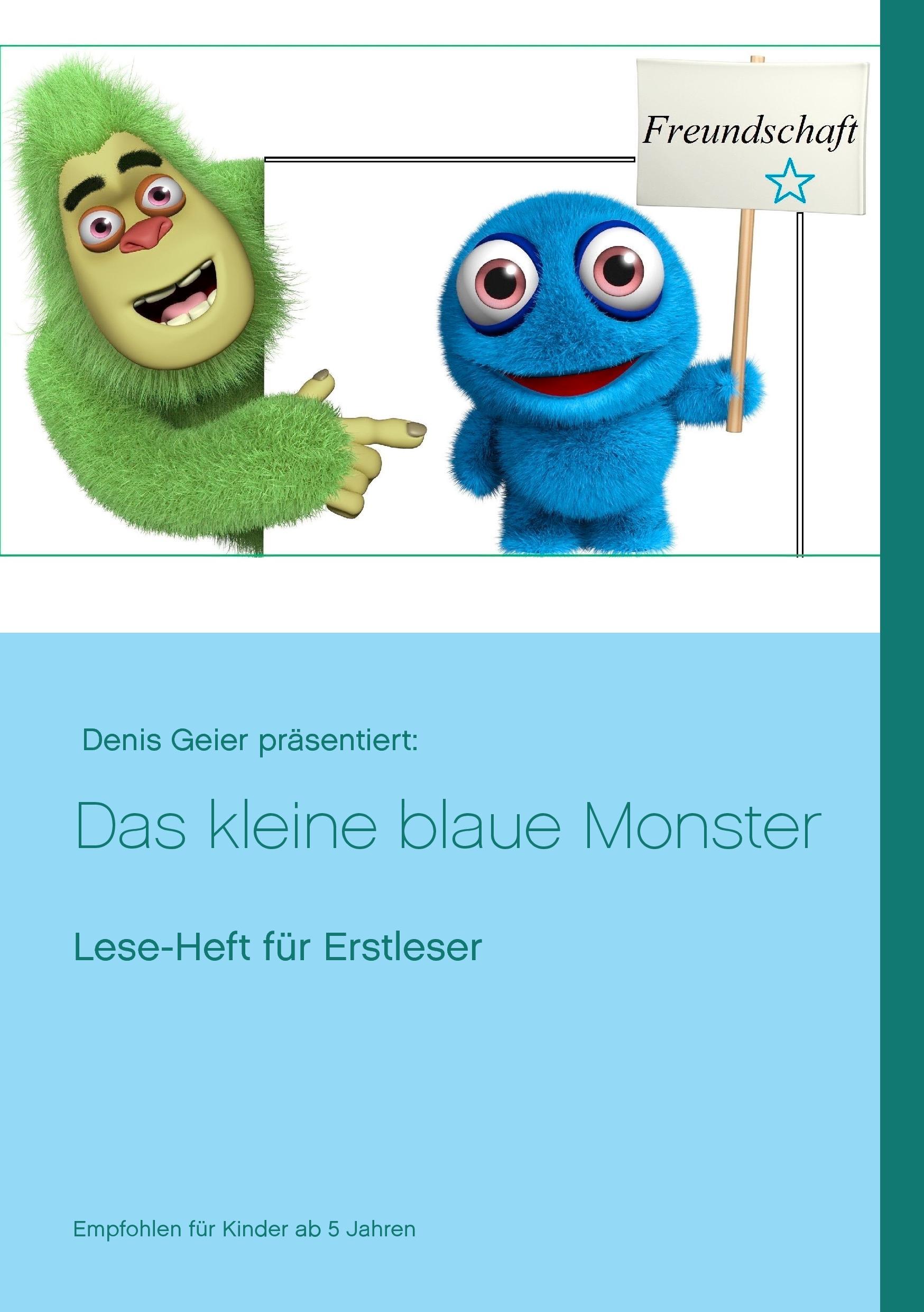 Cover: 9783739234069 | Das kleine blaue Monster | Lese-Heft für Erstleser | Denis Geier