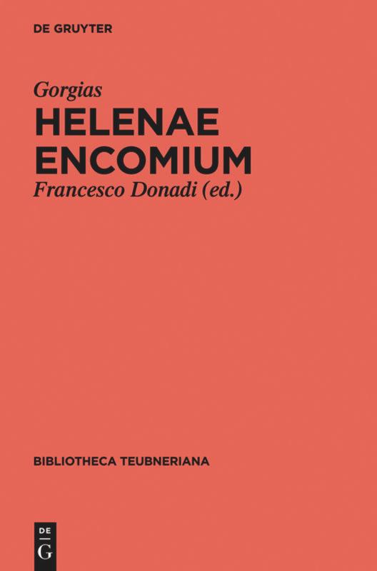 Cover: 9783110316353 | Helenae encomium | Gorgias | Buch | LIII | Griechisch (bis 1453)