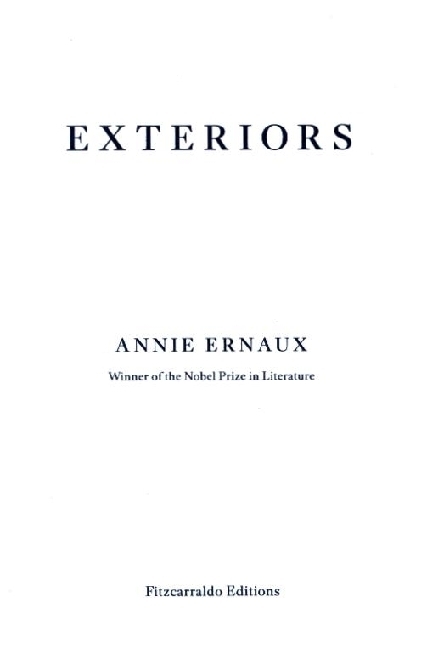 Cover: 9781913097684 | Exteriors | Annie Ernaux | Taschenbuch | 80 S. | Englisch | 2021