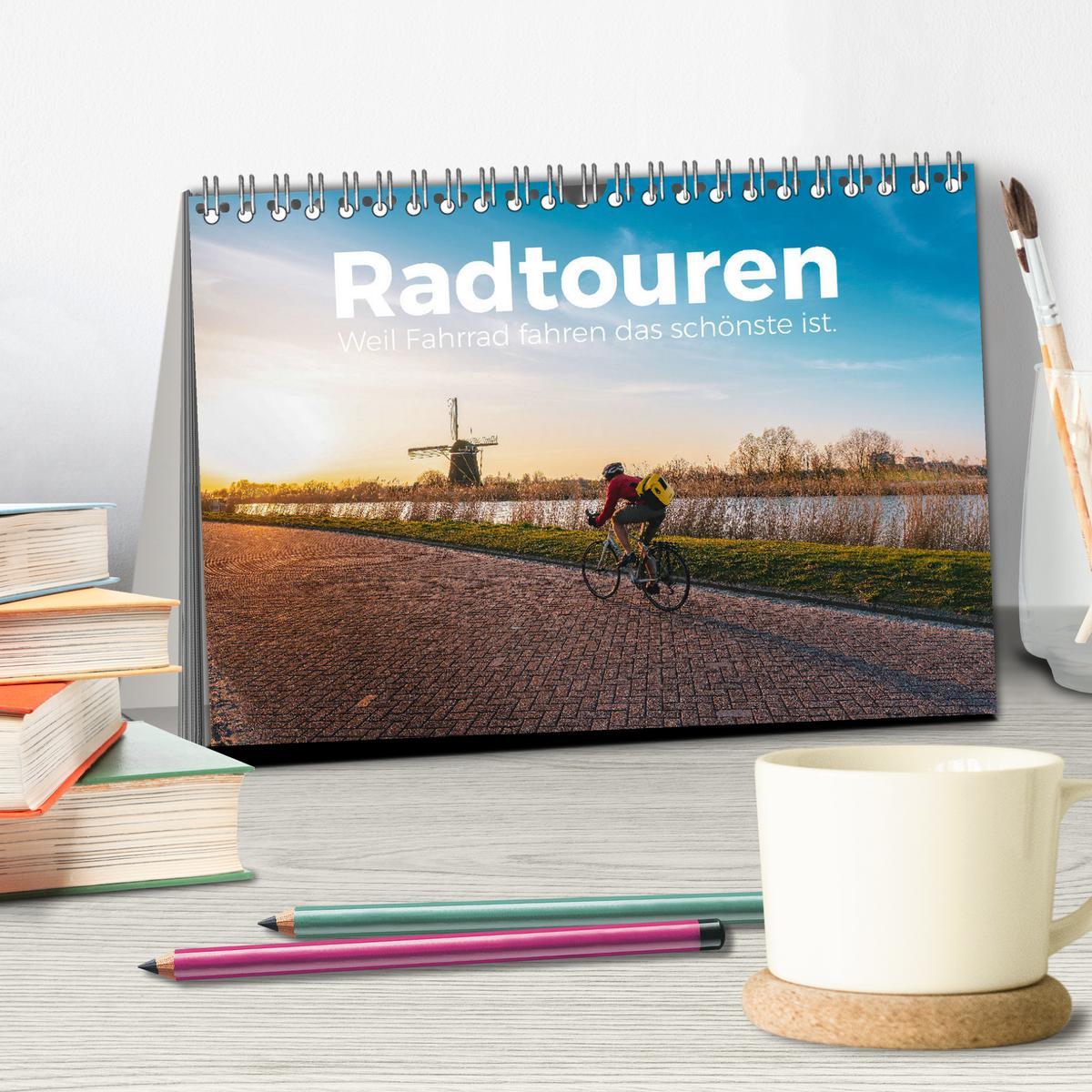 Bild: 9783383875489 | Radtouren - Weil Fahrrad fahren das schönste ist. (Tischkalender...