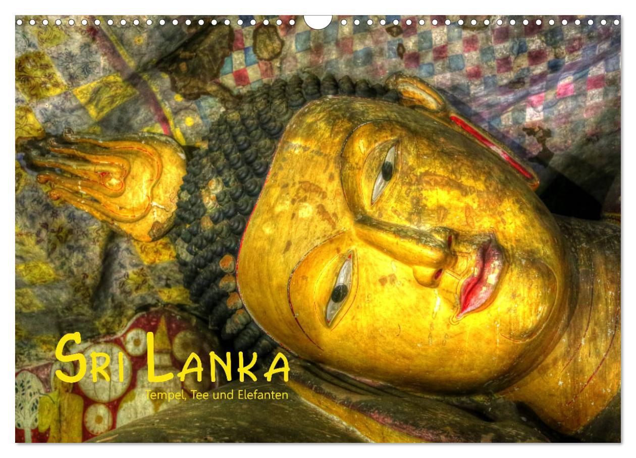 Cover: 9783435259090 | Sri Lanka - Tempel, Tee und Elefanten (Wandkalender 2025 DIN A3...