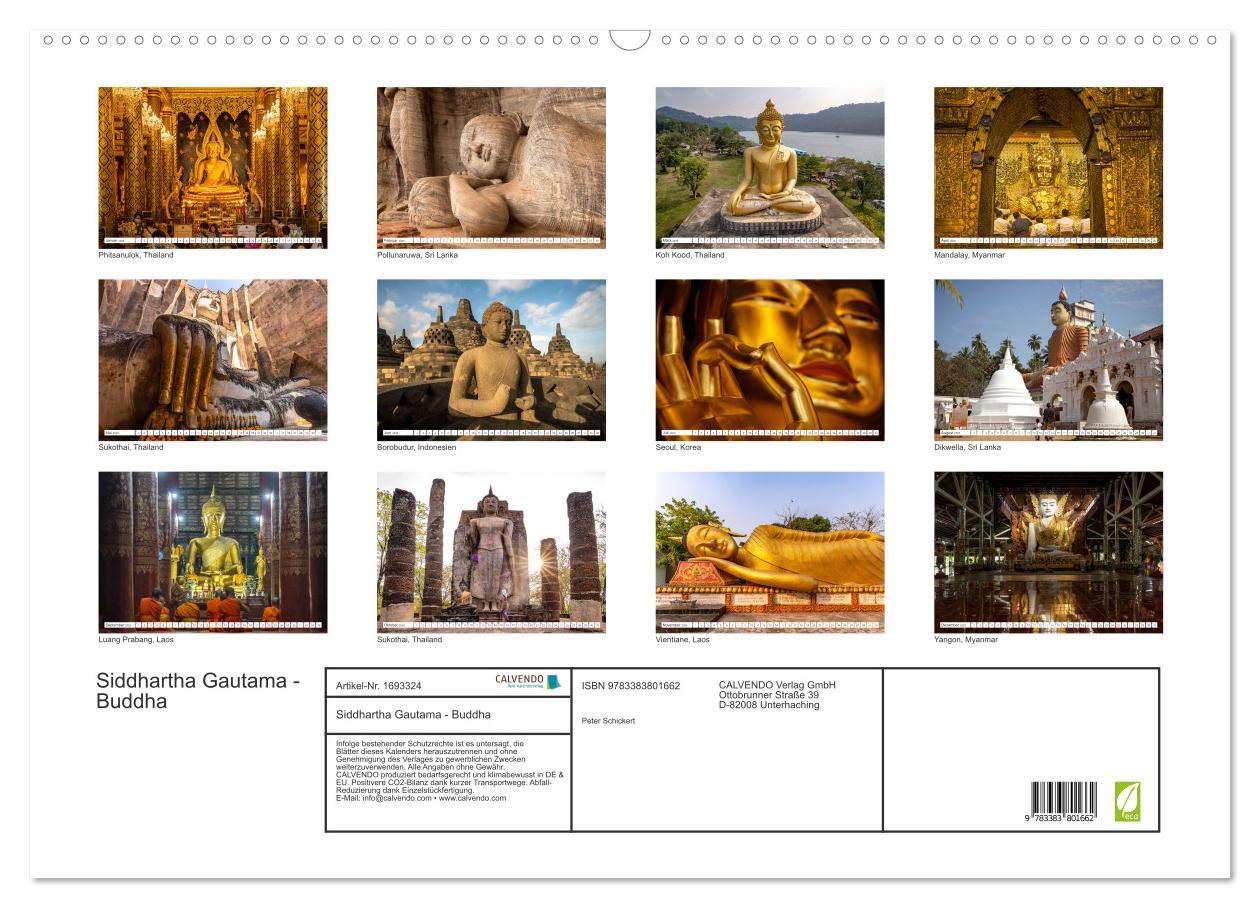 Bild: 9783383801662 | Siddhartha Gautama - Buddha (Wandkalender 2025 DIN A2 quer),...