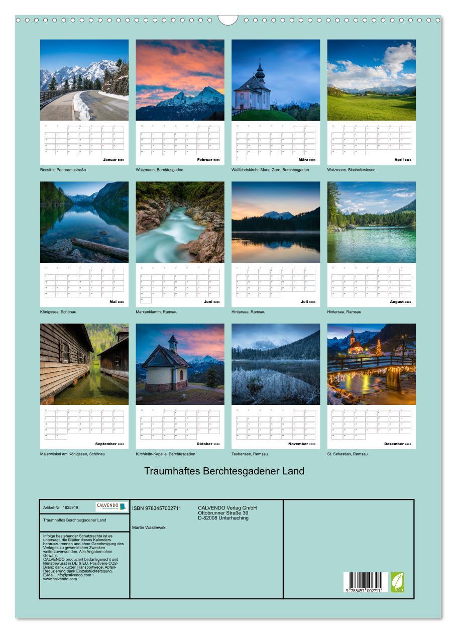 Bild: 9783457002711 | Traumhaftes Berchtesgadener Land (Wandkalender 2025 DIN A2 hoch),...