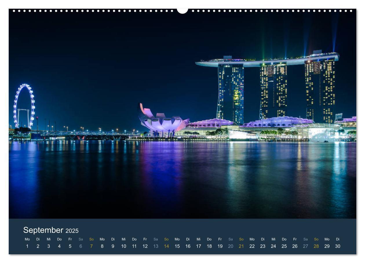 Bild: 9783435441990 | Singapur bei Nacht und Tag (hochwertiger Premium Wandkalender 2025...