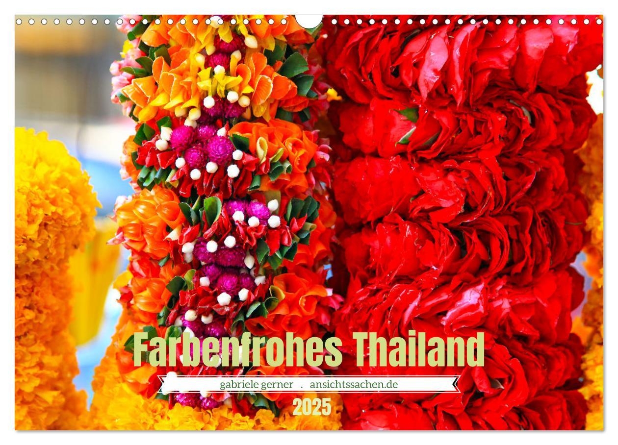 Cover: 9783383952081 | Farbenfrohes Thailand (Wandkalender 2025 DIN A3 quer), CALVENDO...