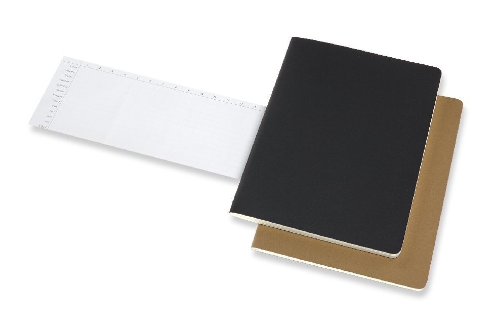 Bild: 8058647620282 | Moleskine Cahier Studien XL, 2er Set, Liniert, Kartoneinband,...