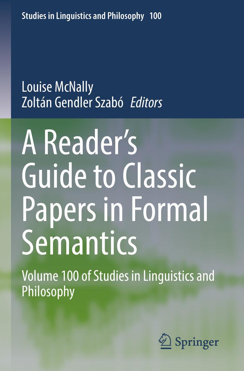 Cover: 9783030853105 | A Reader's Guide to Classic Papers in Formal Semantics | Szabó (u. a.)