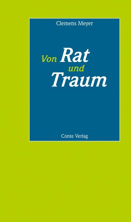 Cover: 9783956021909 | Von Rat und Traum | Clemens Meyer | Taschenbuch | 56 S. | Deutsch