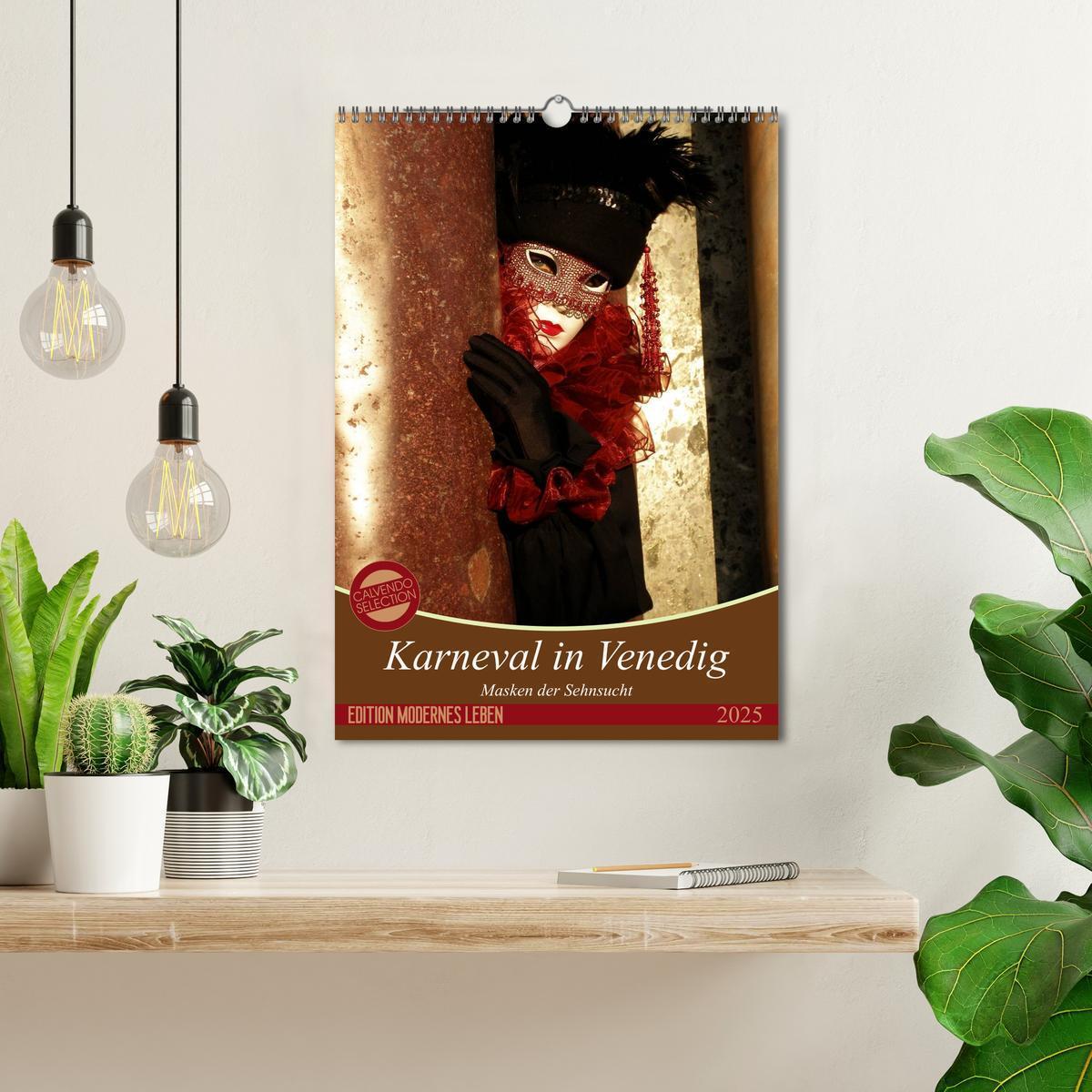 Bild: 9783457061152 | Masken der Sehnsucht - Karneval in Venedig (Wandkalender 2025 DIN...