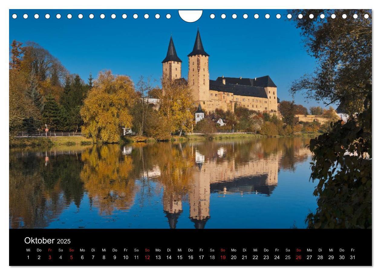 Bild: 9783435829958 | Sächsische Burgen und Schlösser (Wandkalender 2025 DIN A4 quer),...