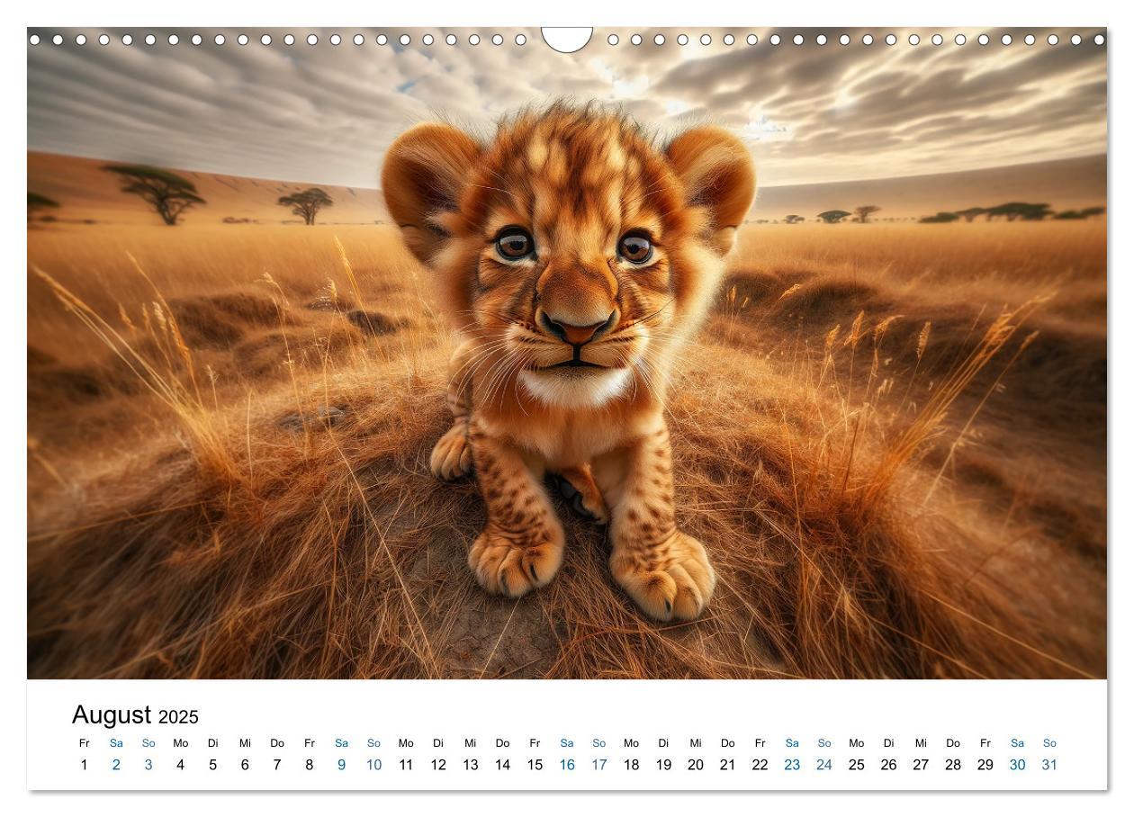 Bild: 9783383766596 | Baby-Tiere (Wandkalender 2025 DIN A3 quer), CALVENDO Monatskalender