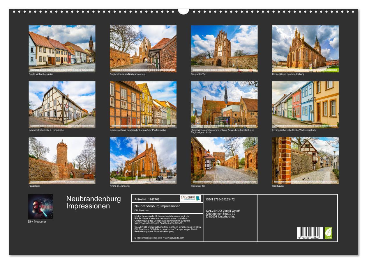 Bild: 9783435233472 | Neubrandenburg Impressionen (Wandkalender 2025 DIN A2 quer),...