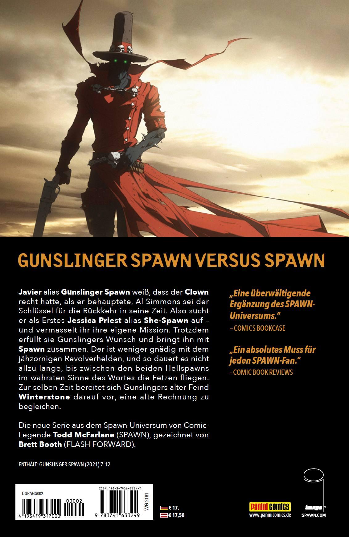 Rückseite: 9783741633249 | Gunslinger Spawn | Bd. 2: Blutige Rache | Todd McFarlane (u. a.)