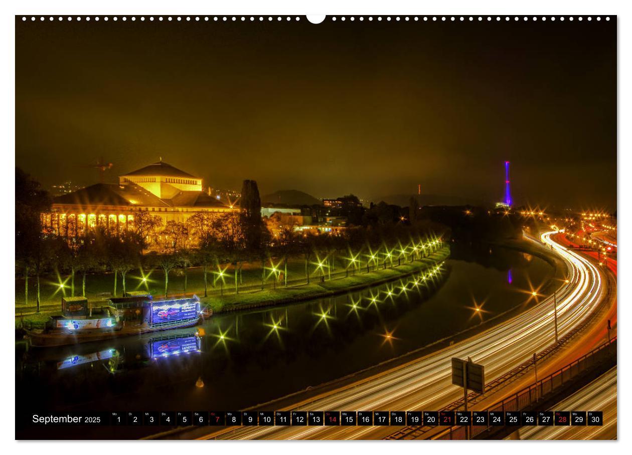 Bild: 9783435320516 | City Lights Saarbrücken (Wandkalender 2025 DIN A2 quer), CALVENDO...