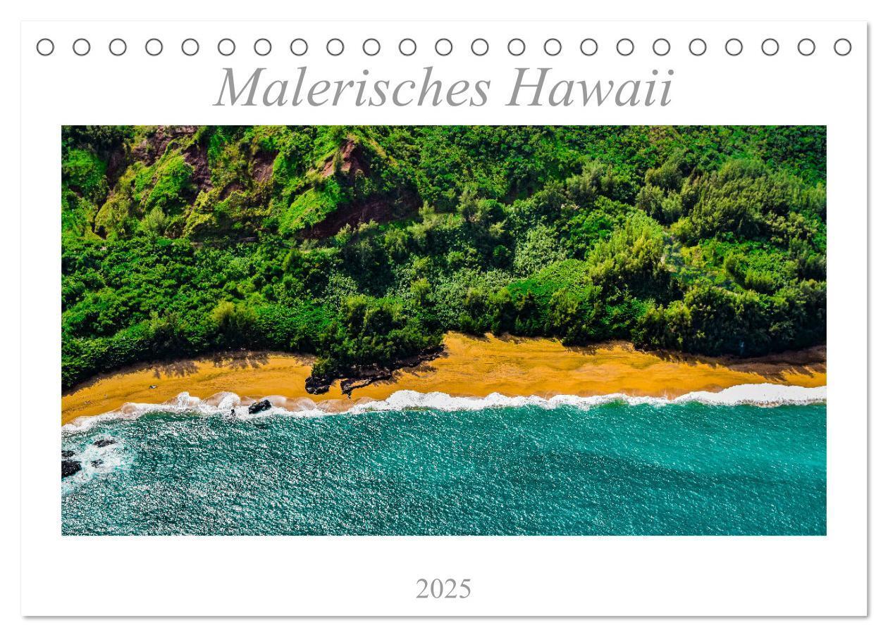 Cover: 9783435047550 | Malerisches Hawaii (Tischkalender 2025 DIN A5 quer), CALVENDO...