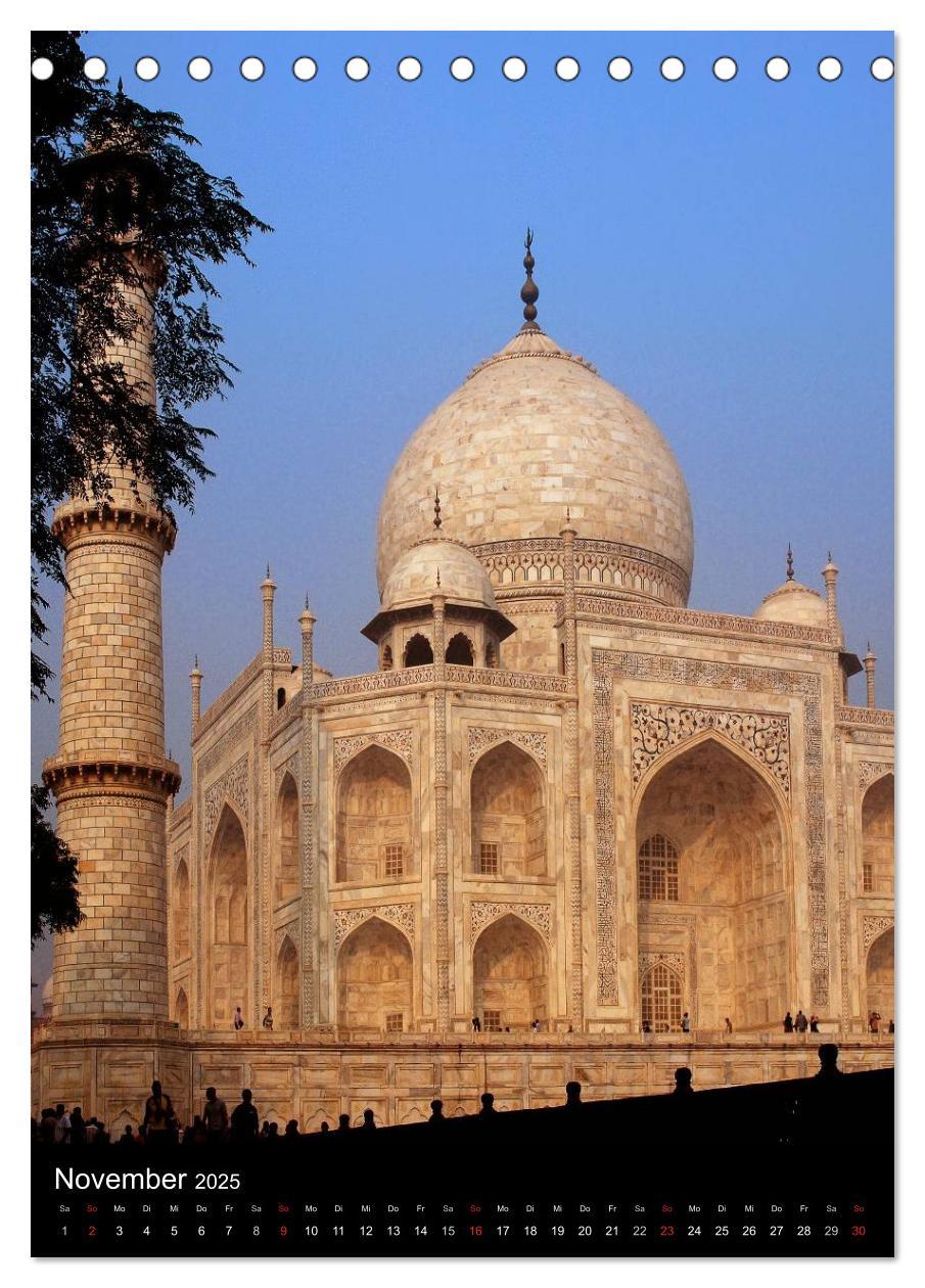 Bild: 9783457020135 | Taj Mahal - Monument der Liebe (Tischkalender 2025 DIN A5 hoch),...