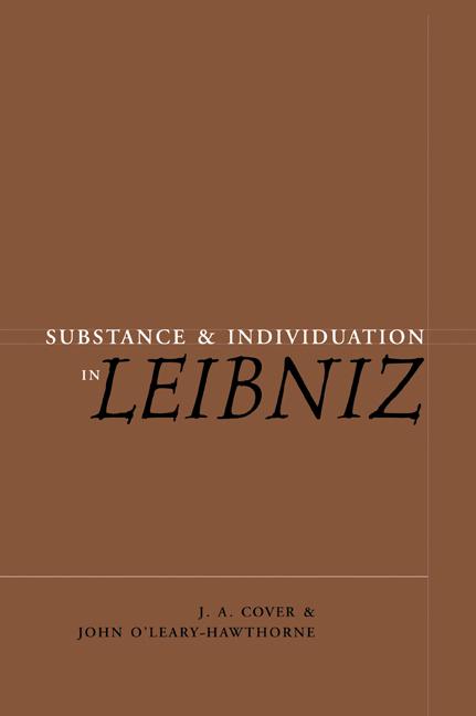 Cover: 9780521073035 | Substance and Individuation in Leibniz | J. A. Cover (u. a.) | Buch