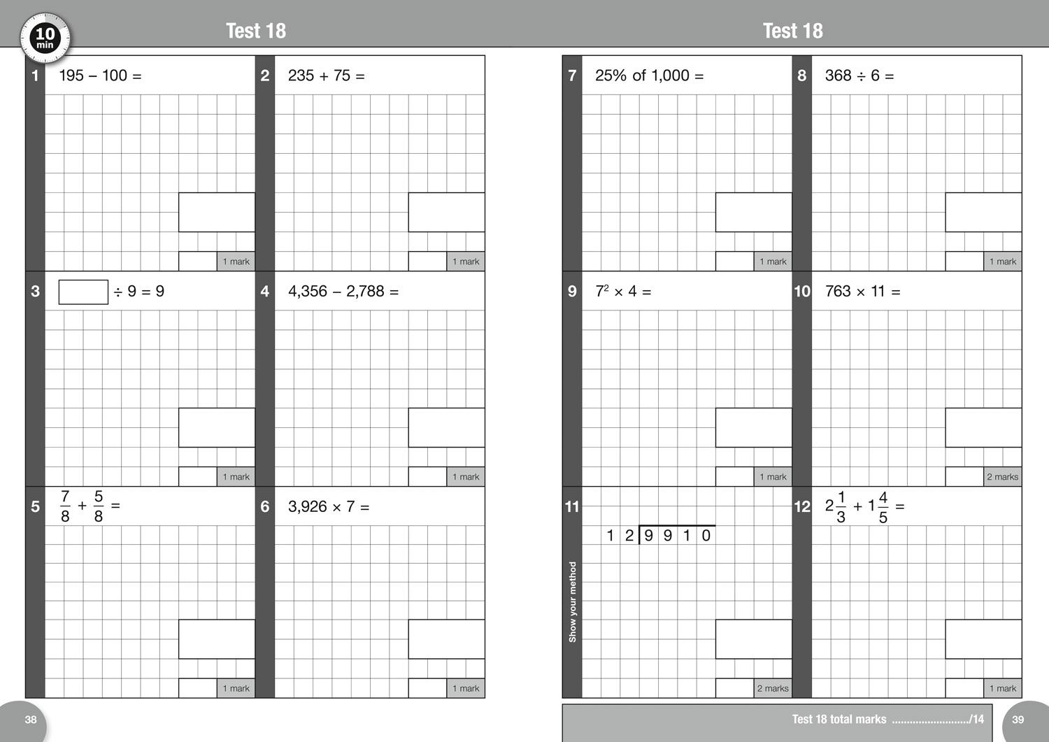 Bild: 9780008335885 | Letts Ks2 Sats Success - Ks2 Maths Arithmetic Sats 10-Minute Tests