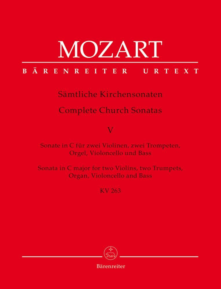 Cover: 9790006454617 | Church Sonatas Vol. 5 In C, K.263 | Wolfgang Amadeus Mozart | Partitur