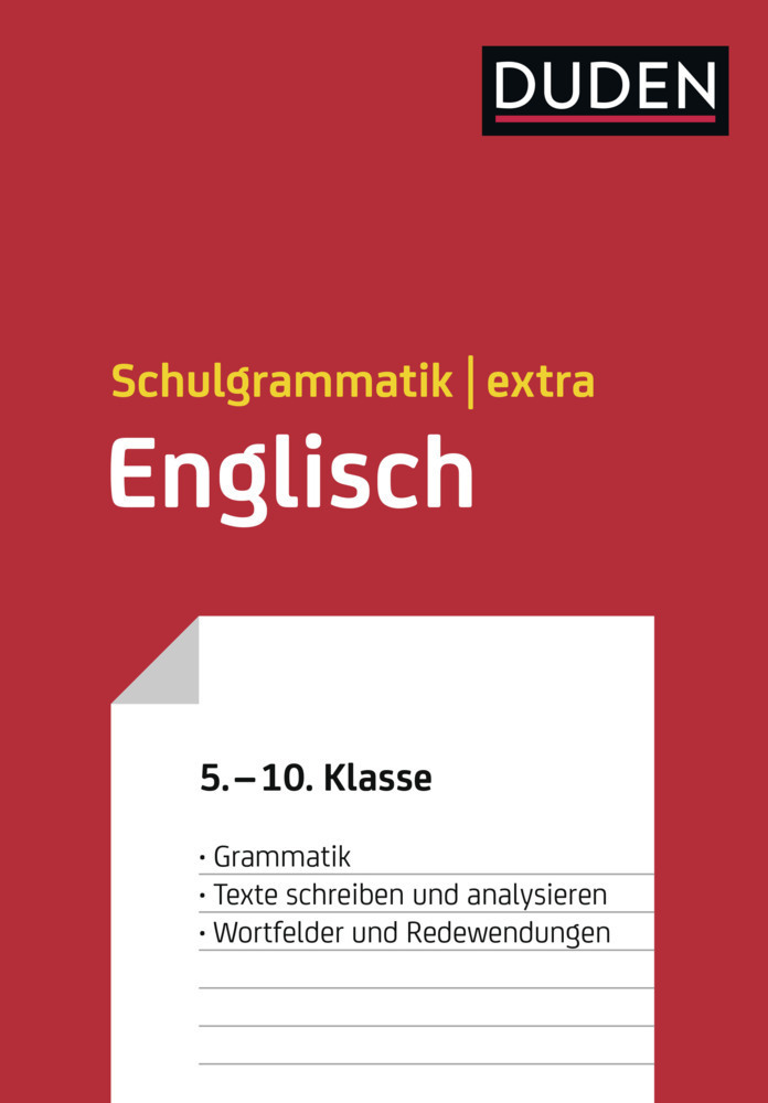 Cover: 9783411720040 | Duden Schulgrammatik extra - Englisch | Schmitz-Wentsch (u. a.) | Buch