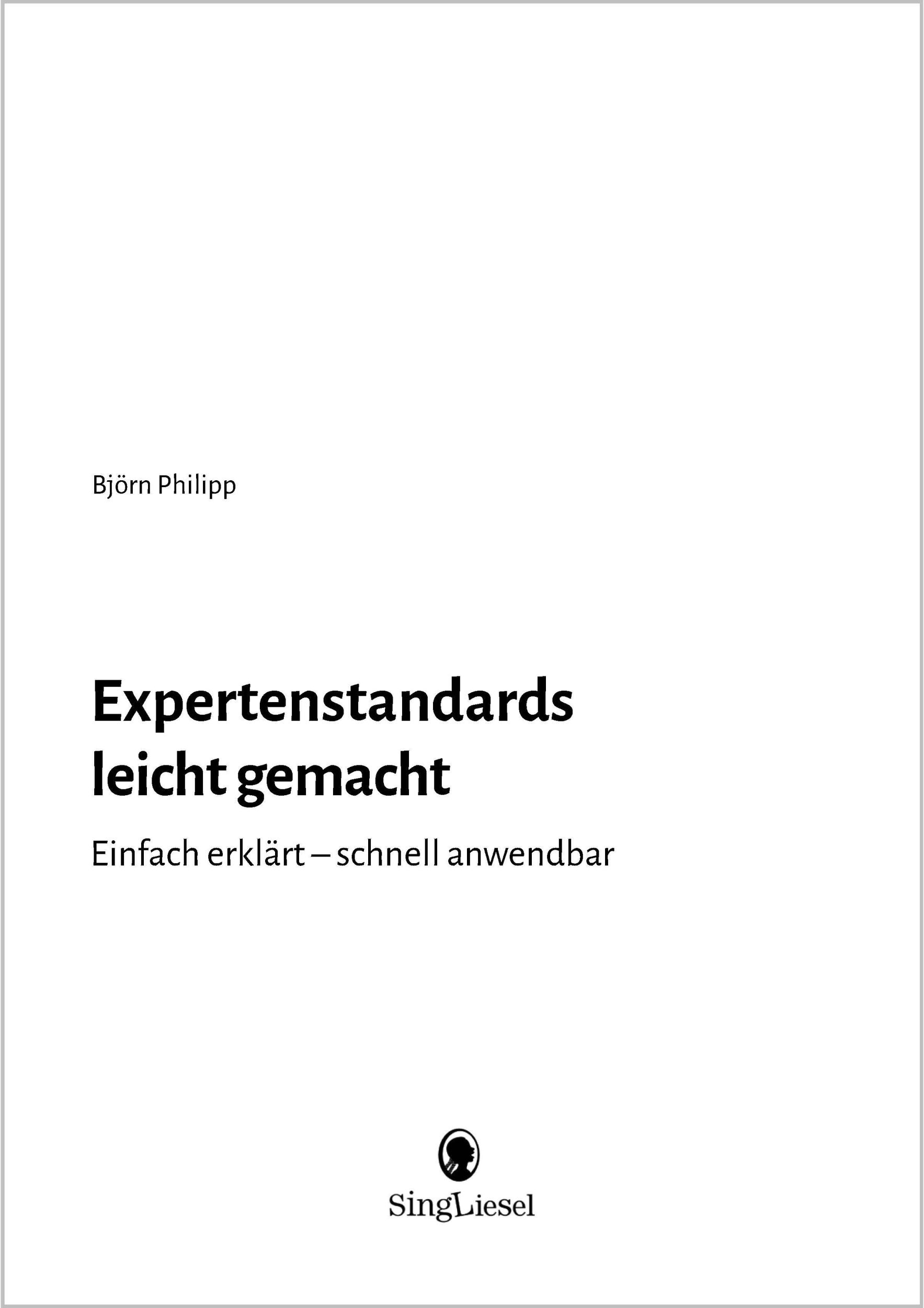 Bild: 9783948106508 | Expertenstandards leicht gemacht | Björn Philipp | Taschenbuch | 2024