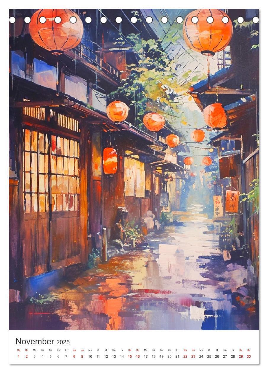 Bild: 9783383816154 | Japan. Impressionen im Aquarell-Stil (Tischkalender 2025 DIN A5...