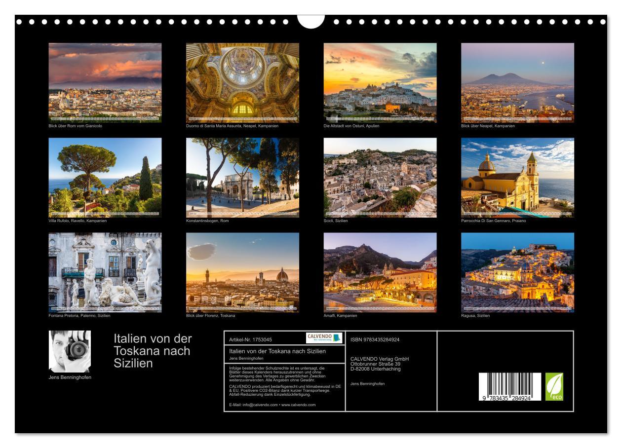 Bild: 9783435284924 | Italien von der Toskana nach Sizilien (Wandkalender 2025 DIN A3...