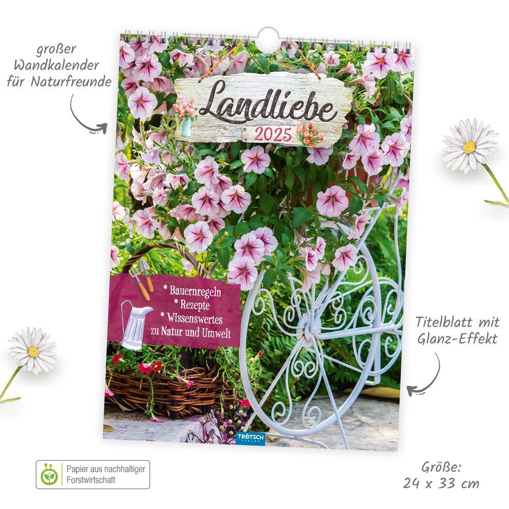 Bild: 9783988022028 | Trötsch Classickalender Landliebe 2025 | Wandkalender | KG | Kalender