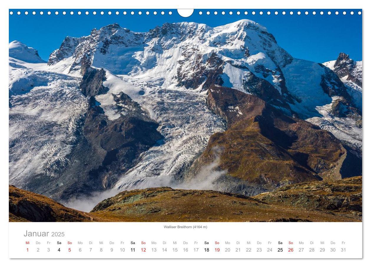 Bild: 9783435498277 | Walliser Alpen ¿ Europas »kleiner« Himalaya (Wandkalender 2025 DIN...