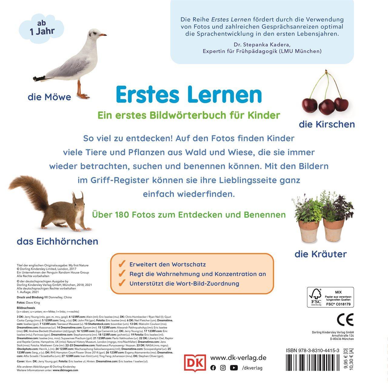 Rückseite: 9783831044153 | Erstes Lernen. In der Natur | Buch | Erstes Lernen | 28 S. | Deutsch