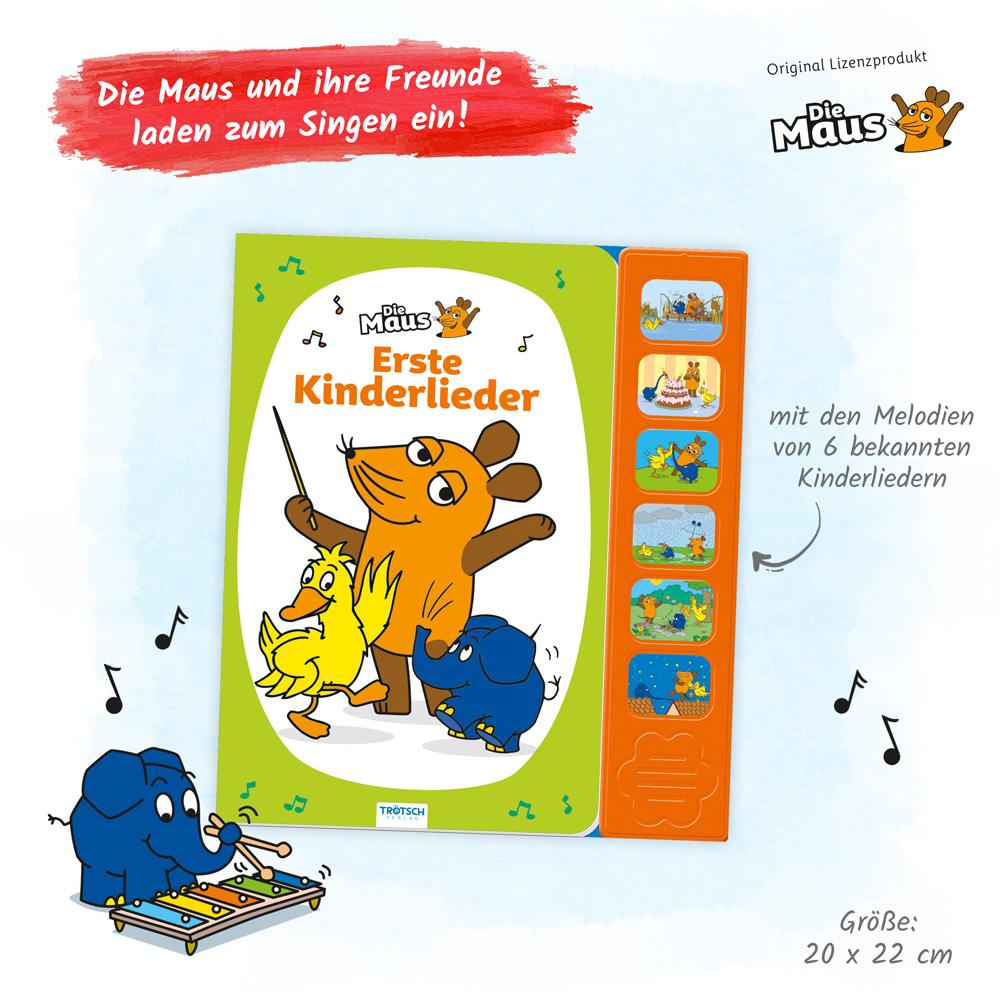 Bild: 9783965526228 | Trötsch Die Maus Soundbuch Erste Kinderlieder | Trötsch Verlag | Buch