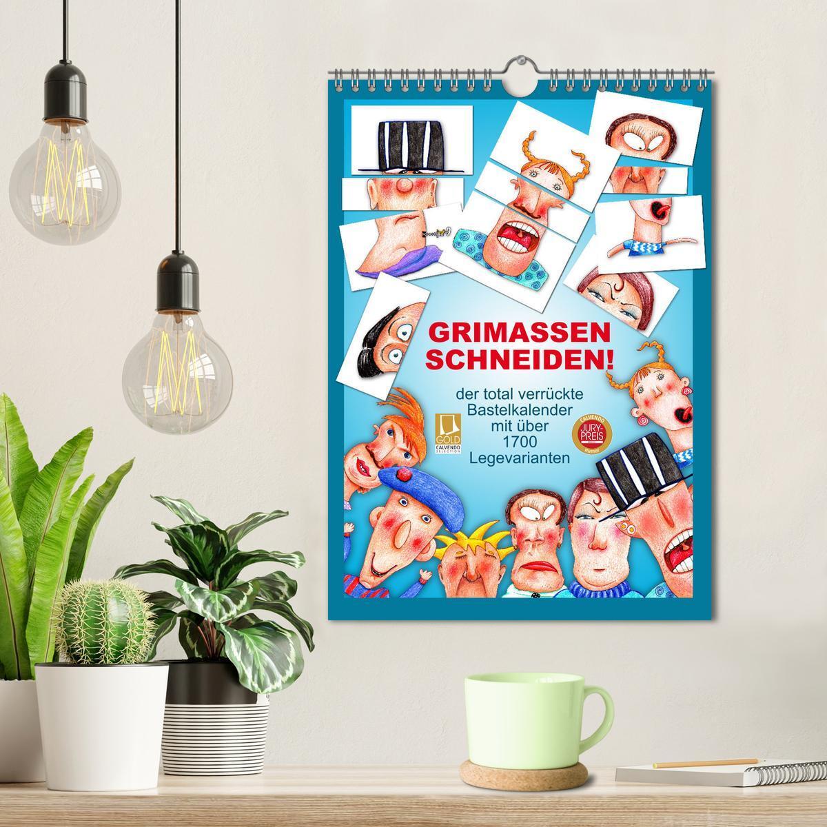 Bild: 9783435927494 | GRIMASSEN SCHNEIDEN! (Wandkalender 2025 DIN A4 hoch), CALVENDO...