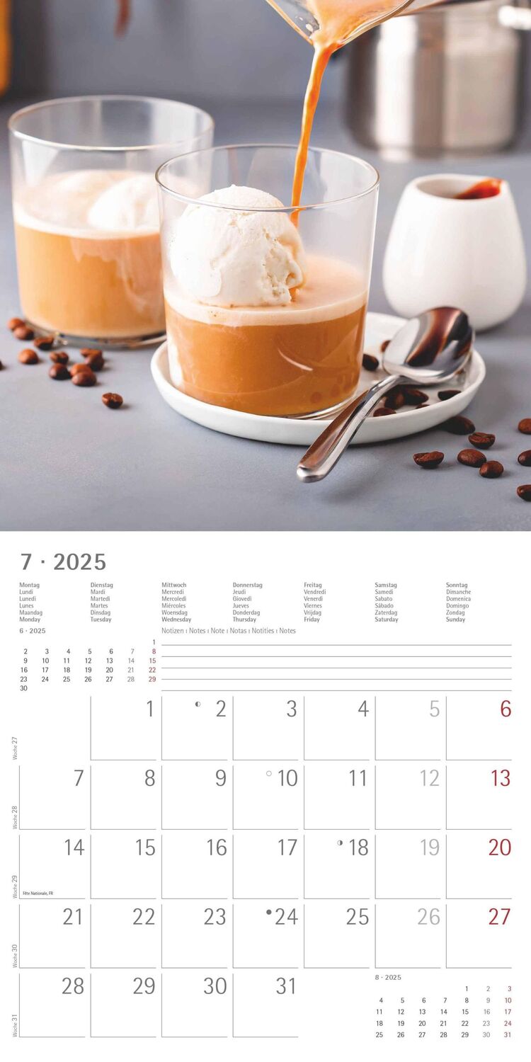 Bild: 4251732343064 | Kaffeegenuss 2025 - Broschürenkalender 30x30 cm (30x60 geöffnet) -...