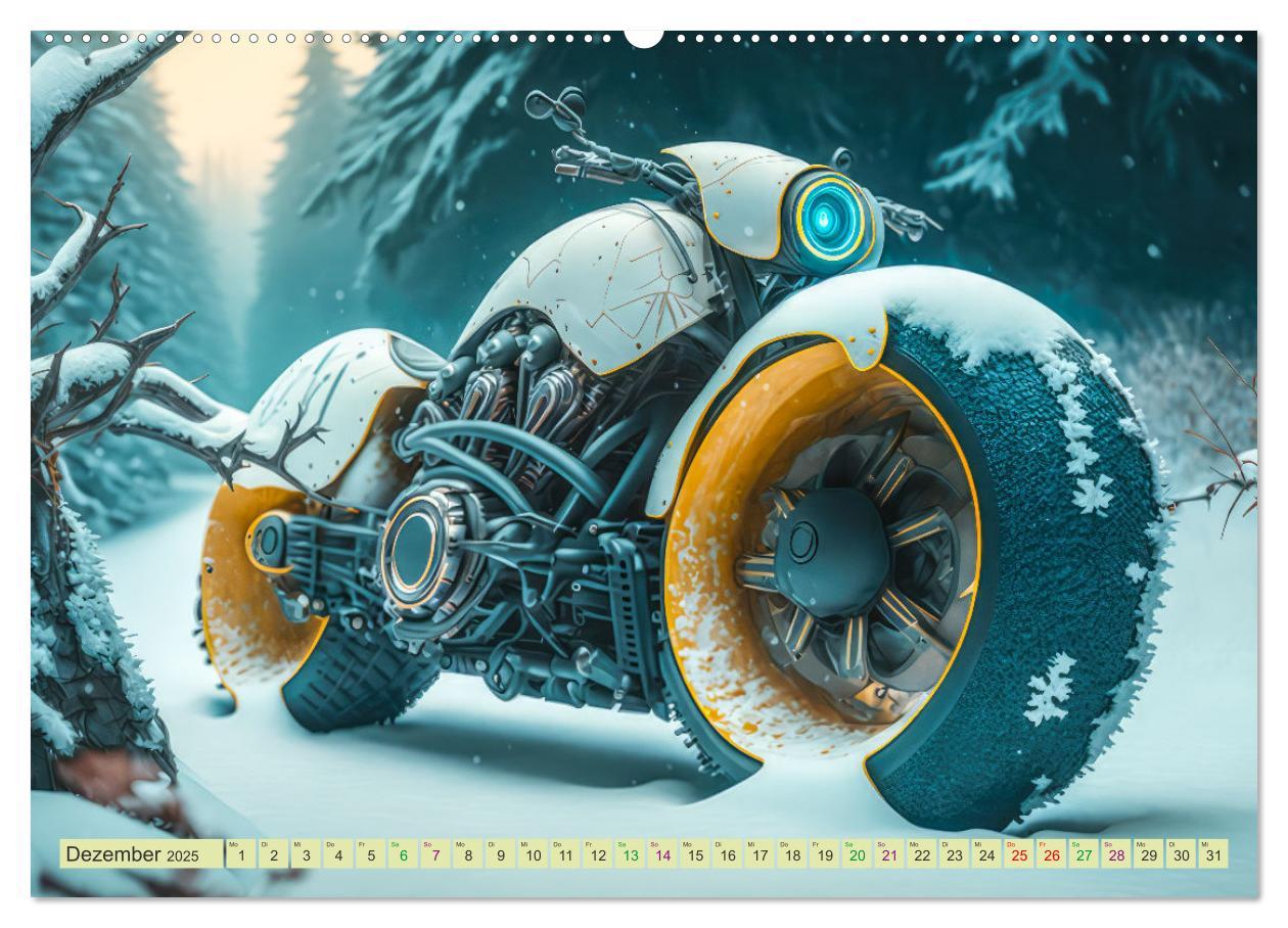 Bild: 9783383914904 | Bizzare Motorräder (Wandkalender 2025 DIN A2 quer), CALVENDO...