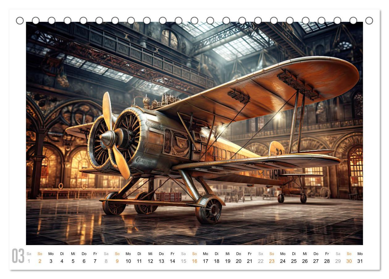 Bild: 9783383900440 | Steampunk Luftfahrt (Tischkalender 2025 DIN A5 quer), CALVENDO...