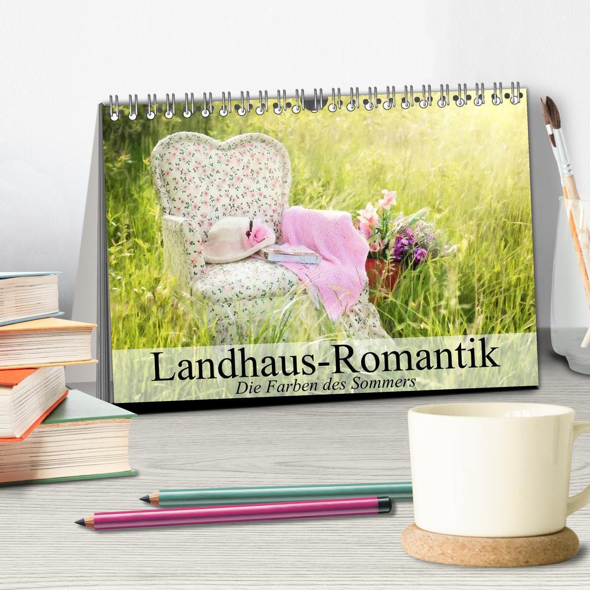 Bild: 9783435553938 | Landhaus-Romantik. Die Farben des Sommers (Tischkalender 2025 DIN...