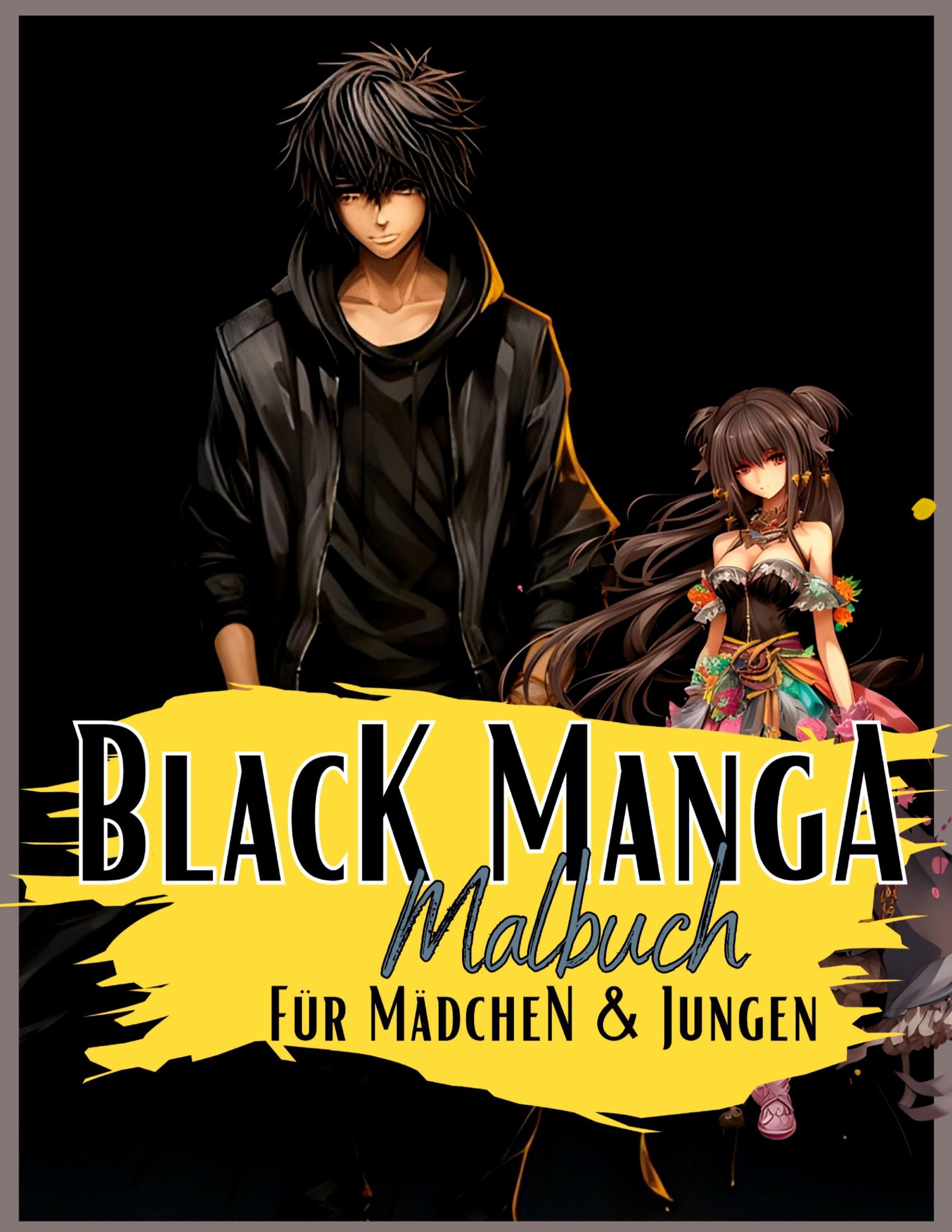 Cover: 9783384006578 | Black Manga Malbuch. | Lucy´s Manga Malbücher | Buch | Manga Nation