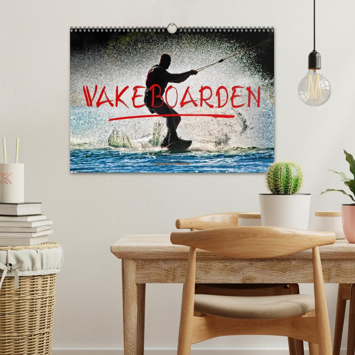 Bild: 9783435368723 | Wakeboarden (Wandkalender 2025 DIN A3 quer), CALVENDO Monatskalender