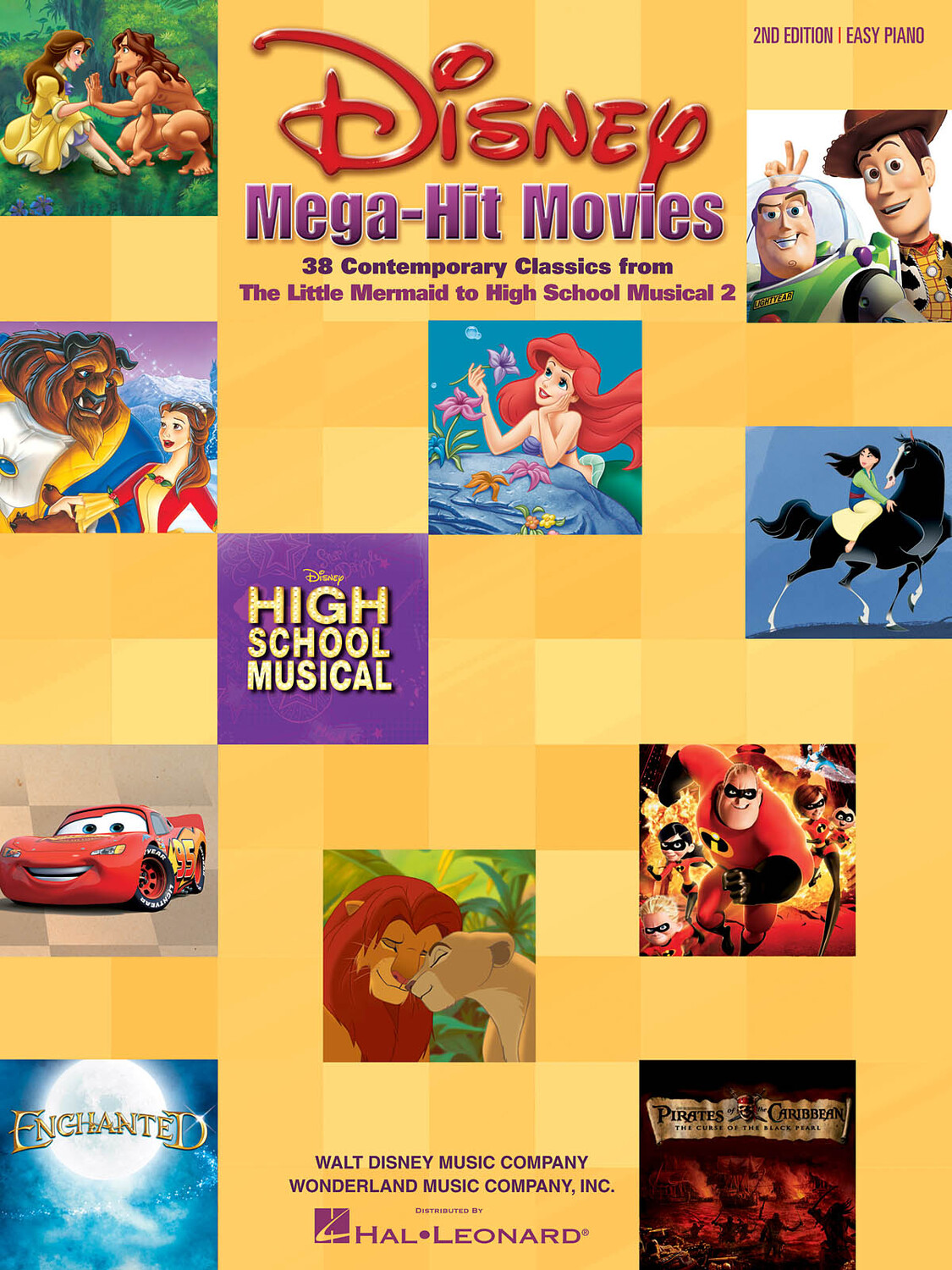 Cover: 73999160819 | Disney Mega-Hit Movies | Easy Piano Songbook | Buch | 2002