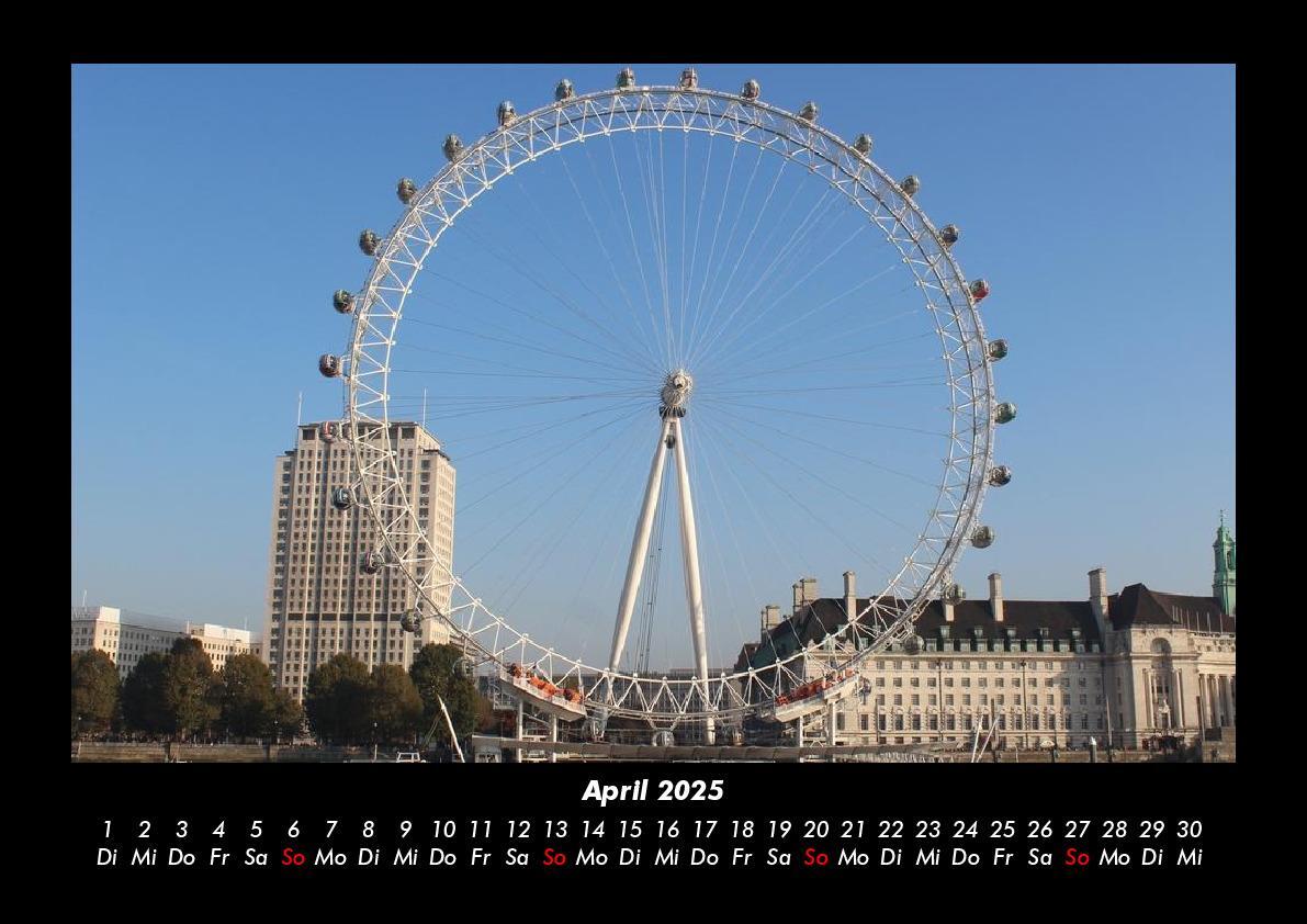 Bild: 9783755978572 | London 2025 Fotokalender DIN A3 | Tobias Becker | Kalender | Kalender